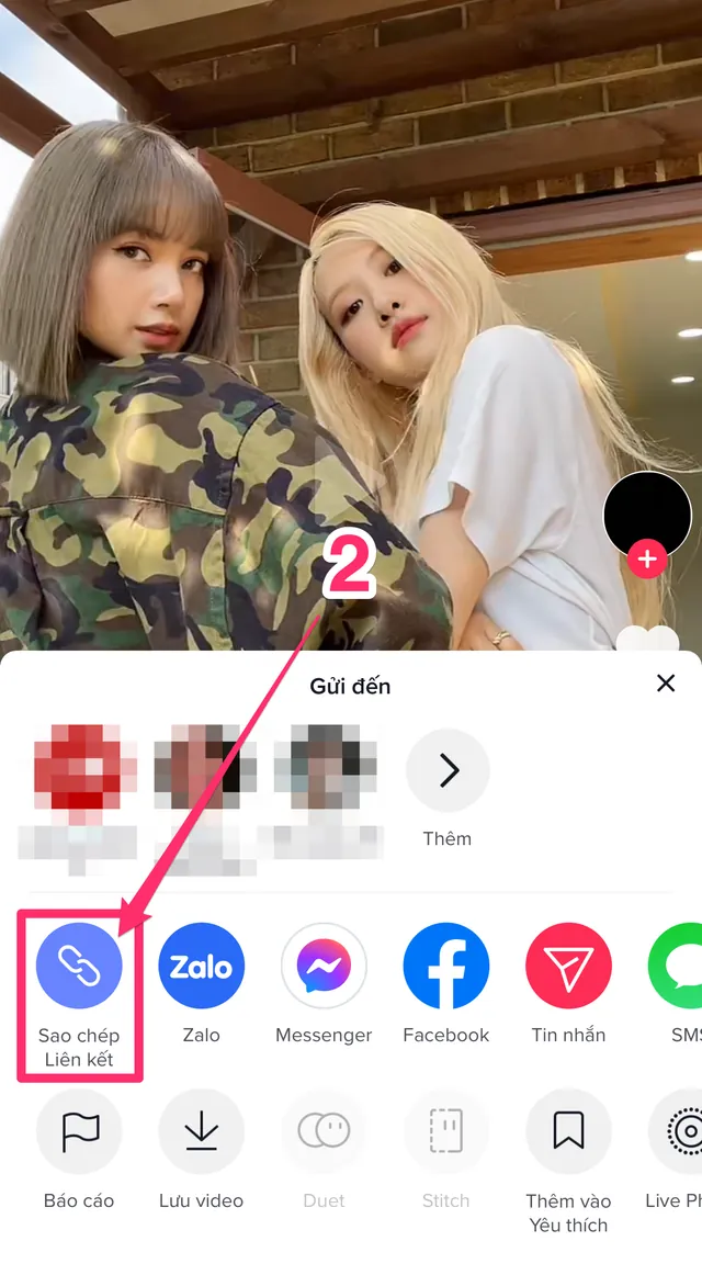 Nhấn Sao chép liên kết.